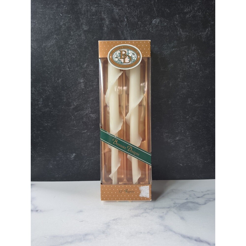 Dayton's Hudson''s Natural Beeswax Candle 12" Tapers Vintage READ Description